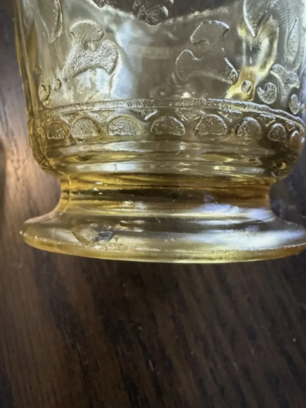 Federal Patrician Amber Depression Glass Creamer and Sugar Bowl with Lid